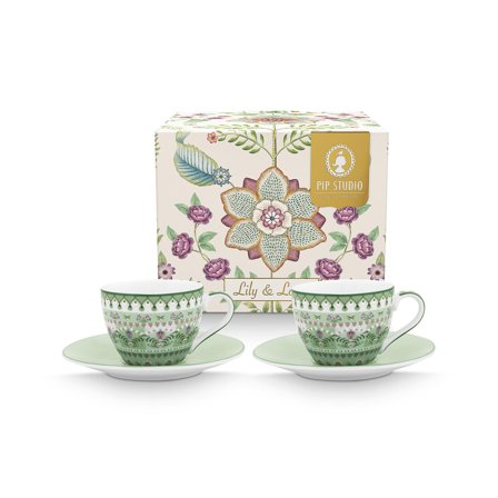 PIP Studio Lily & Lotus espressokuppi 120 ml 2 kpl