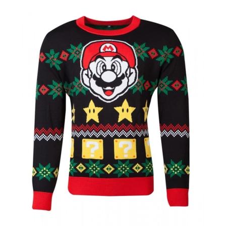 Difuzed Super Mario Stickad Jultröja Unisex, M