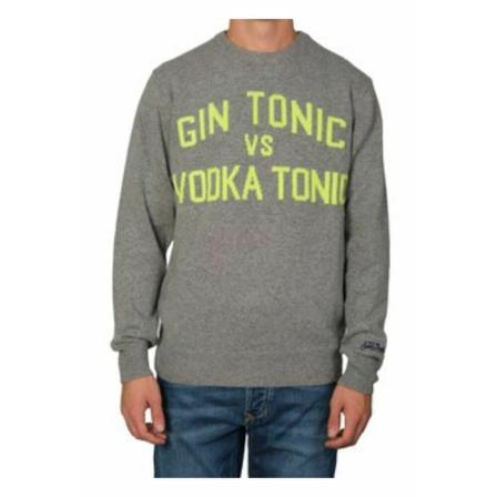 Saint Barth, Round-neck Knitwear Grijs, Heren, Maat:S