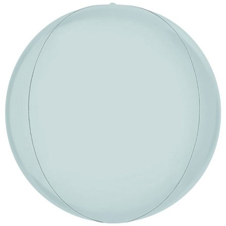 Globe Folieballong Satin Pastell Blå
