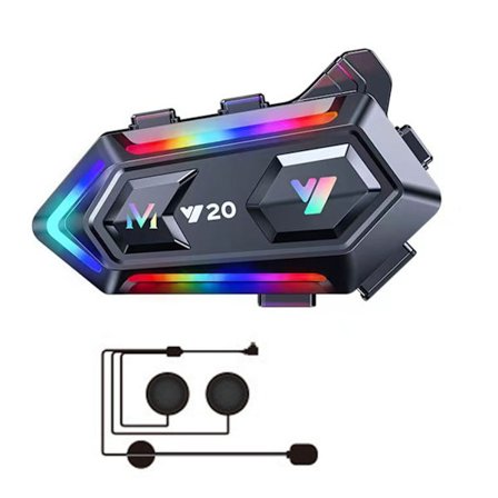 Motorcykel Bluetooth Headset V5.3 BT HiFi Stereoljud