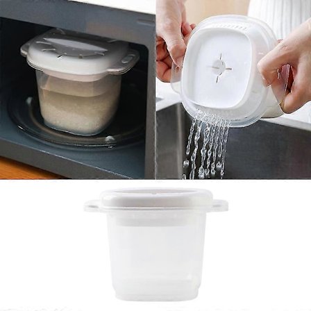 Mikrobølgeovn Riskoker Multifunksjonell Steamer Suppe Koking Bento Matboks (FMY)