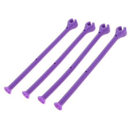 Glasunderlägg Diskmaskin Säker Set om 4 Lila - Silikon Vinglas