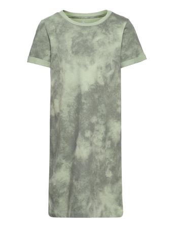 V-Ss Tshirt Dress Green GAP