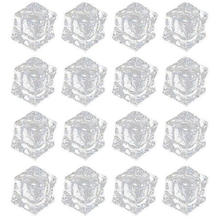200 st Fake Isbitar Klara Akryl Isbitar Återanvändbara Fake Is Fotorekvisita miao7
