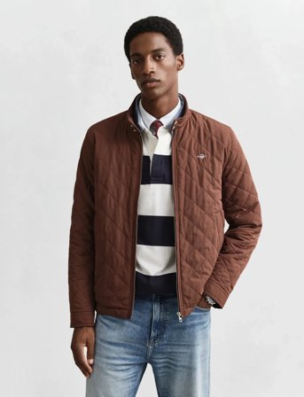 GANT Quilted Windcheater - Brown - S