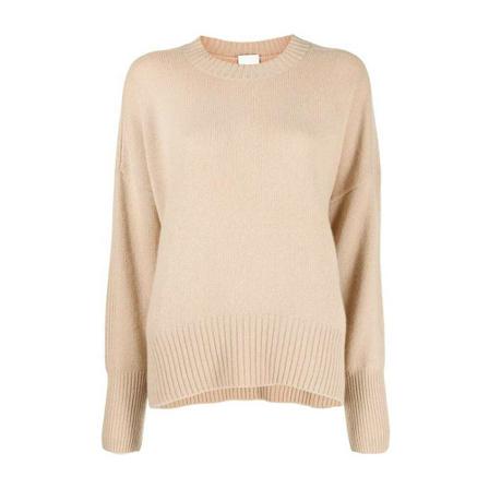 Allude, Round-neck Knitwear Beige, Dames, Maat:M