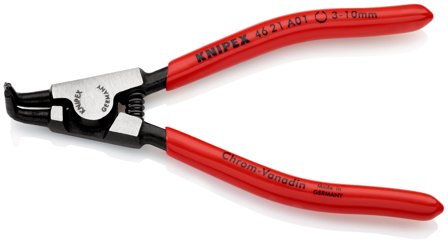 Knipex 46 21 A11 Spårringstång utvändig, böjd 10-25 mm, Handverktyg