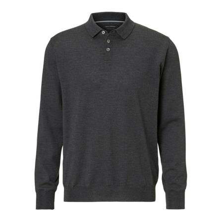 Marc O'Polo, Polo Shirts Grijs, Heren, Maat:M,wol