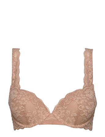 Bra Malva Iris Lingerie Bras & Tops Push Up Bras Beige Lindex*Betinget Tilbud