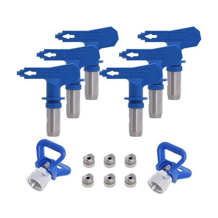 Luftfri reversibel spraydyse, 2X dyse setebeskyttelse, luftfri dysetilbehør for høytrykks malingssprøytepistol (Type 211, 315, 417, 517, 515, 5