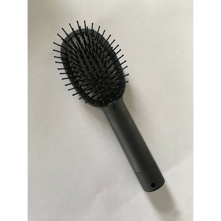 (svart)Labs Hårbørste med hemmelig rom - Pengeskjul, nøkkelh