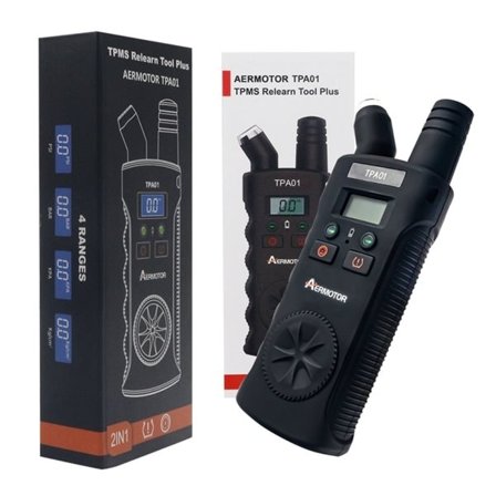 TPMS-verktyg med däcktrycksmätare – 150 PSI återställning och mätning
