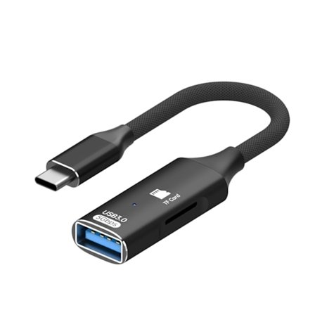 Typ C till USB 3.0 Konverterare Minneskortläsare Telefonanslutningar 17cm