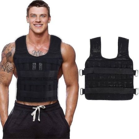 Adjustable Weight Vest 30 kg Compatibility with Boxing, Running and Strength Training