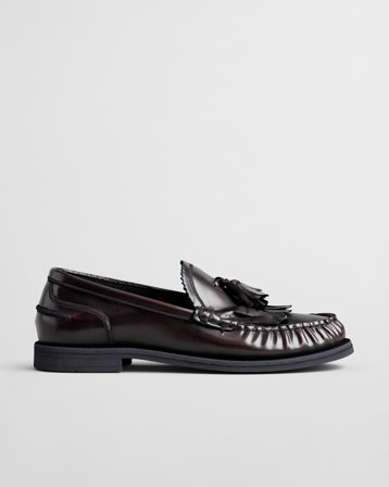 GANT Damen Gracelyn Leder-Loafer (38) Violett