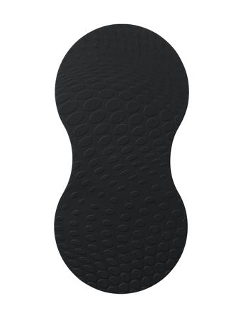 Karim Rashid 4-Pack Double Coaster Aida Black