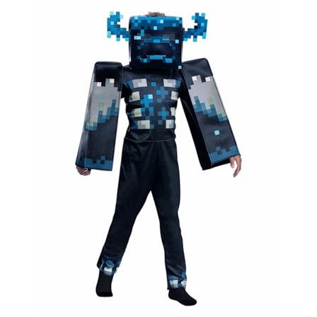 Halloween Minecraft Børne Cosplay Kostume Jumpsuit Halloween Maskerade Følg lyden for at beskytte Følg lyden for at beskytte[GPA]