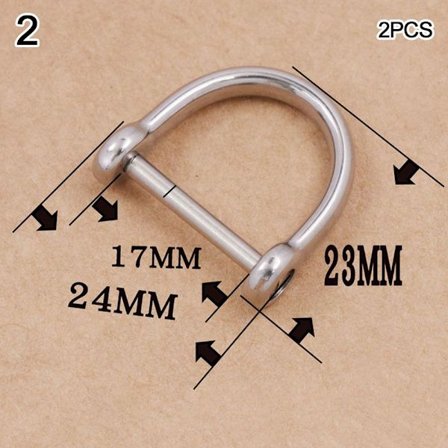 2 stk solid karabinkrok D buestifter 2 2