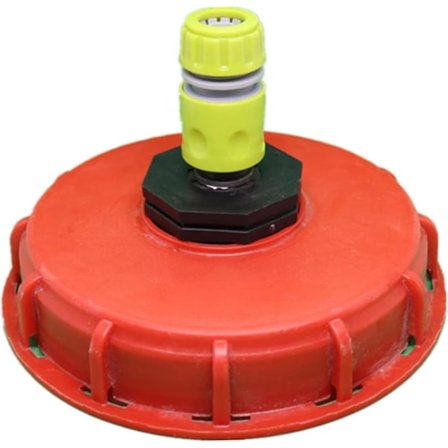 IBC Tanklokk 163mm IBC Container Adapter CAP Tonnfat Adapter med ventilasjonshull Utemiljø