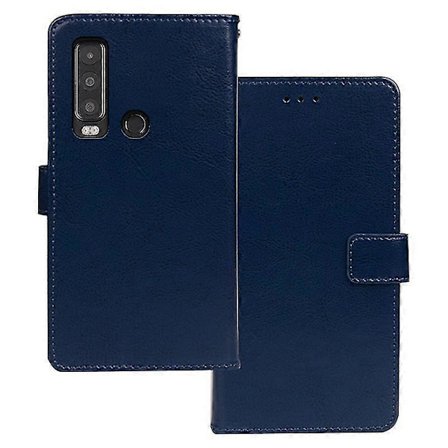 IDEWEI Läderfodral för Cat S75 5G med fotofack och Crazy Horse-textur (FMY)