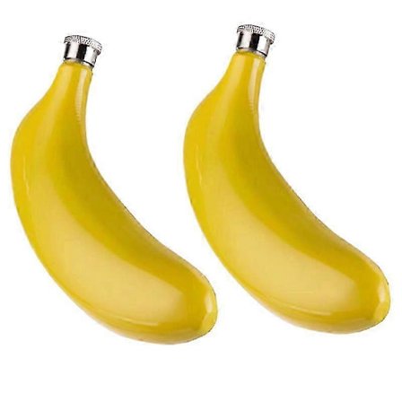 2-pak Bar Drikke Tilbehør Værktøj 150 ml Banan 304 Rustfrit Stål Lommelærred Pot Hjem Køkken Ba