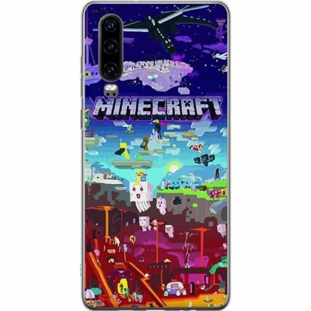 Huawei P30 Genomskinligt Skal Minecraft