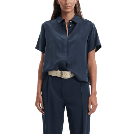 SAMSOE Mina ss shirt 14028 Skjortor Dam Blå L