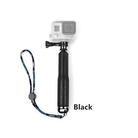 48cm aluminiumlegering uttrekkbar håndholdt selfiestang teleskopstang for Gopro Hero 9 8 7 6 5 4 3 Osmo Action Xiaoyi Sjcam Eken(Svart farge)