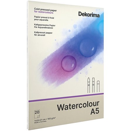 Dekorima Watercolour Pad 165g A5
