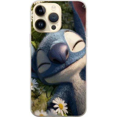 Apple iPhone 15 Pro Max Genomskinligt Skal Stitch somnar fridfullt i en äng av prästkragar där mjukt ljus och naturens lugn skapar en varm och avko