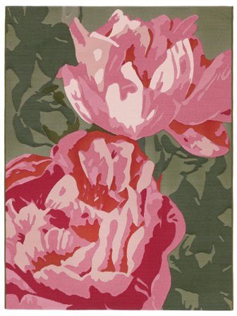 Rosabel Innen-/Outdoor-Teppich Waschbar 200X300 Rosa/Grün