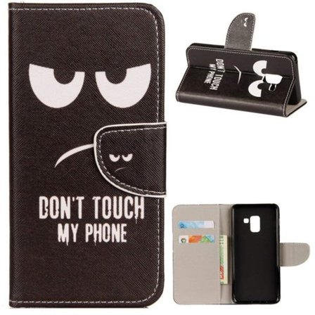 Plånboksfodral Samsung Galaxy A8 (2018) – Don’t Touch My Phone