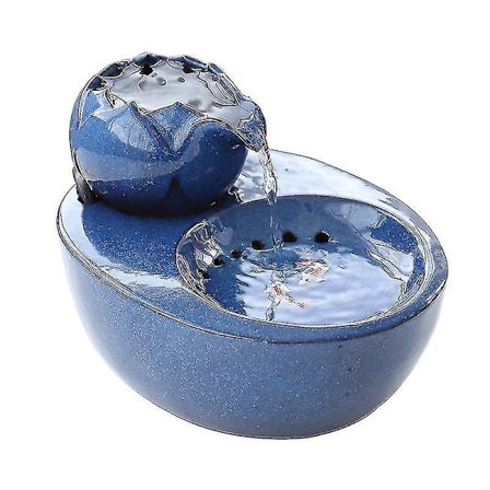 Kattfontene Keramisk Vann Dispense for Kjæledyr - Automatisk Sirkulasjonsfilter