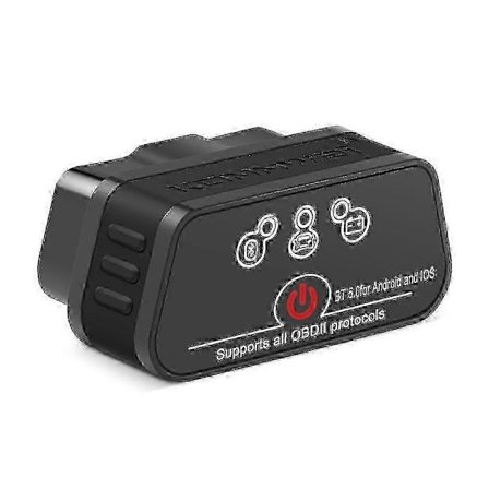(svart) Elm327 V1.5 Bluetooth 5.0 OBD2-skanner Kompatibel med Konnwei KW901 Android iOS Auto Diagnoseverktøy