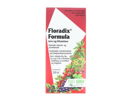Floradix Formula jernekstrakt, 500 ml
