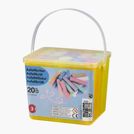 Asfaltkritor 20 st.