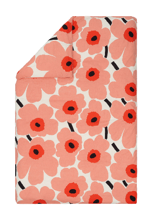 Marimekko Unikko Dc 150x210cm Sovrum Unisex Röd 150X210