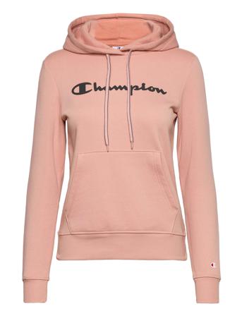 Hooded Sweatshirt Hettegenser Genser Rosa Champion