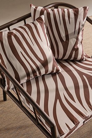 Jotex - Kissen-set Sessel Braun zebra - MENTON - Kaufe Polster und Stuhlkissen bei Jotex
