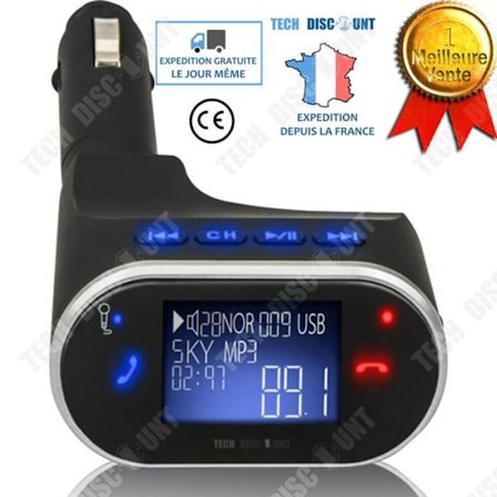 TD Bluetooth FM transmitter bil trådløs TV optisk musik USB adapter radio oplader MP3 handsfree iPhone smartphones