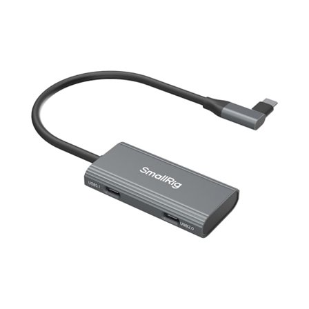 SmallRig 4598 USB-C Hub 4-in-1 PD/USB-C 3.1/USB-C 2.0 with Audio Adapter