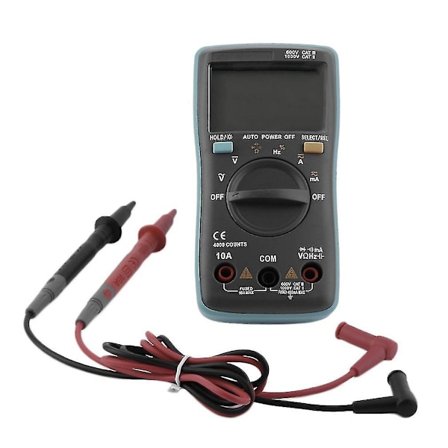 Stor Skærm Bside Multimeter Baggrundsbelyst Voltmeter