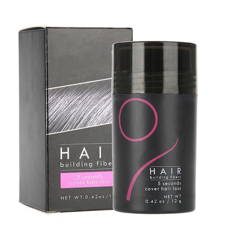 Hårbyggande Fiber Hårförtjockningslösning Håravfalls Concealer Fylligare Tjockare Mörkbrun