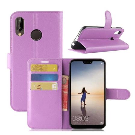 Huawei P20 Lite litsitekstuurinen suojakotelo - Violetti Purple