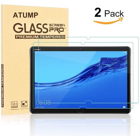 2-pack härdat glas för Huawei MediaPad M5 Lite 10.1, skärmskyddsfilm i härdat glas