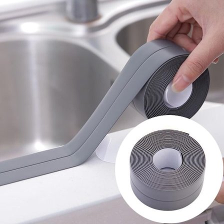 Tetningstape for kjøkken og bad / Tape (22mm x 3.2m) - Grå grå