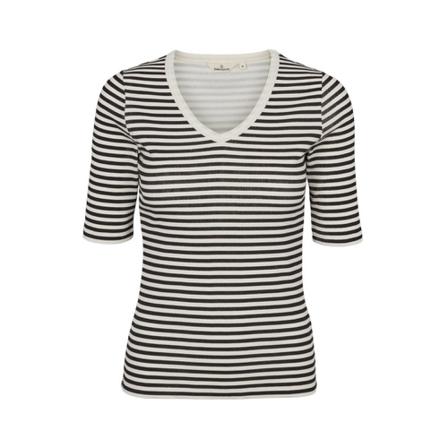 Basic Apparel Ludmilla V-Neck Sort, Dame T-shirts