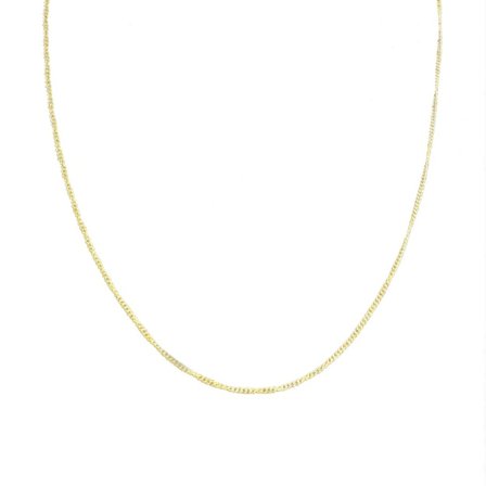 Tynn gullkjedekjede halskjede halskjede kjede lenke gull 1,5 mm
