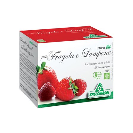 Specchiasol Infuso Tisana Bio Fragola/Lampone 20 Buste